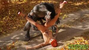 Lil Fuck 3d - Little Red Riding Hood fucked by Werewolf monster. 3D Porn Animation -  CartoonPorn.com