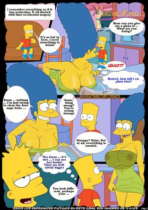 Marge Simpson Cartoon Porn Comics - Marge Simpson and Bart porn comics