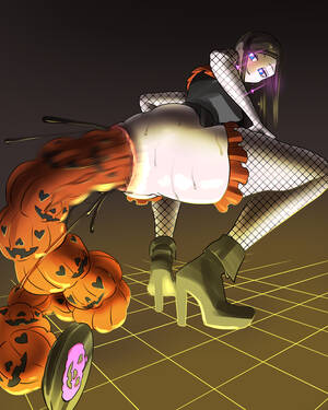 Extreme Anal Bead Insertion - Rule 34 - anal anal beads anal beads expulsion anal insertion buttplug  earrings fishnet stockings fishnets giant anal beads gigantic anal beads  halloween heart-shaped pupils heart earrings huge anal beads huge anal