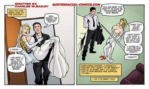 dark skin interracial - Big chested bride is surprised by a visit of her dark skinned friends while  her husband watches - CartoonTube.XXX