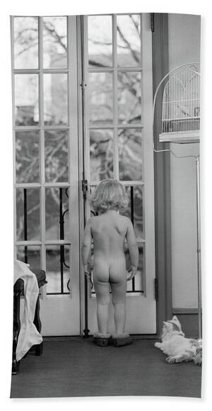 best nudist girl gallery - 1950s Young Girl Nude Back To Camera Beach Towel by Vintage Images - Pixels