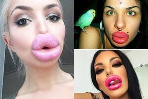 Lips Porn - Enormous 'porn star lips' on show in terrifying gallery of selfies | The  Scottish Sun