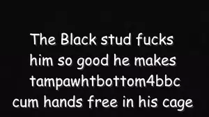 ebony fucking quotes - BBC fucks a bitch in chastity (black and white) | xHamster