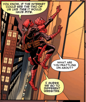 Deadpool And Spider Man Yaoi Porn - Deadpool and Spider-man : r/funny