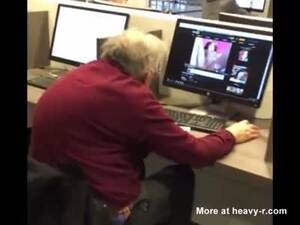 caught in public - Grandpa Caught Watching Porn In Public Library