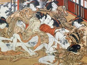 Japanese Porn Books - Pornography or erotic art? Japanese museum aims to confront shunga taboo |  Japan | The Guardian
