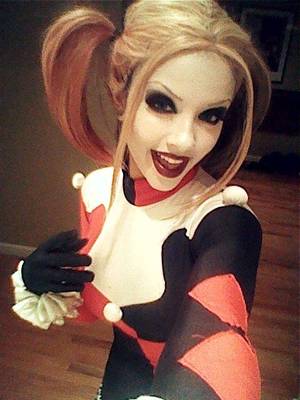 Harley Quinn Cosplay Porn - Kitty Young selfie as Harley Quinn