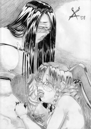 hentai pencil drawings - futa teacher (pencil) by XA
