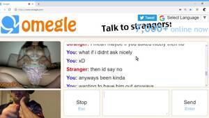 fat slut on omegle - Chubby slut shows her titties to a jerking off guy on omegle