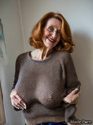 huge tits sweater - Porn image of huge boobs sweater big tits ginger pubic hair saggy tits  french created by AI