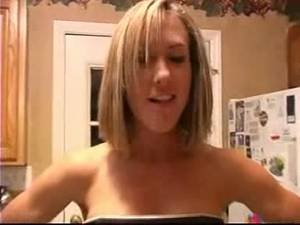 Blonde Wife Blowjob - Sexy Blonde House Wife Welcome Husband With Sweet Blowjob In Kitchen To Cum  - YOUX.XXX