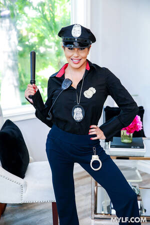 Cop Uniform - Caitlin Bell Busty Milf in a Cop Uniform