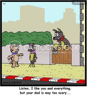 Fog Cartoon Porn Daddy - Protective Father Cartoons and Comics - funny pictures from CartoonStock