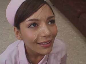 asian nurse facial - Cute Asian Nurse Getting Facial Cum Load