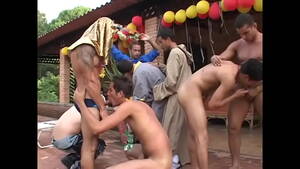 Gay Outdoor Party - Gay friends have wild outdoor orgy - XNXX.COM