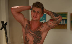 Back Tattoos Amateur Porn - Straight Lad Danny Gives Us a Tour of His Body then Lies Back and Cums all