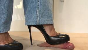 louboutin shoejob - Christian Louboutin Filo 120 Shoejob With Cigarette Crush Porn Video