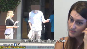 Boyfriend Catches Cheating Porn - His girlfriend looks on as Valerie tries to chat him up