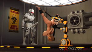 alien sex machine hentai - 3d alien plays with a young cuffed woman in restraints - XNXX.COM