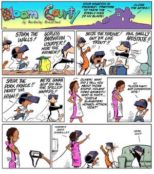 comic porn blog - Popular Comic About VR by Berkeley Breathed's Bloom County - VR Porn Blog -  VRPorn.com
