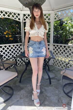 jean skirt upskirt - Spread Girl Lana Smalls Nude for ATK Galleria | Hometown Nudes