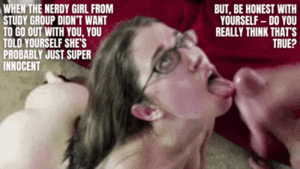 Nerd Girl Porn Captions - Nerdy Nude Porn Gifs | PornGif.co
