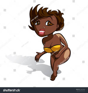 hot nude black cartoons - Halfnaked Sexy Black Vector Girl Covering: vector de stock (libre de  regalÃ­as) 248429089 | Shutterstock