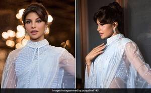 jacquline naked bollywood actress - Jacqueline Fernandez And Her Sarees With Capes Are A Match Made In Style  Heaven
