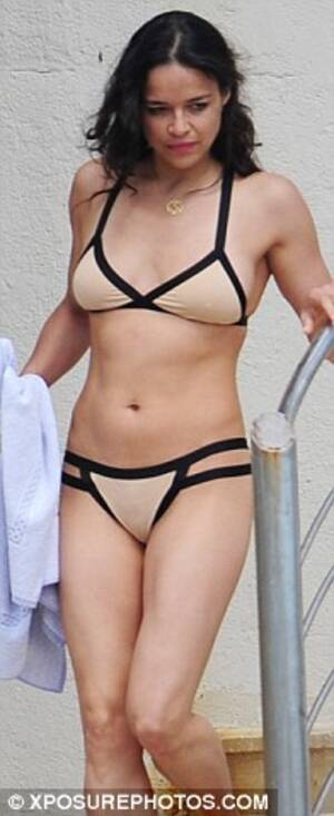Michelle Rodriguez Porn - Cannes 2012: Michelle Rodriguez at Hotel Du Cap Eden Roc in daring nude  bikini | Daily Mail Online