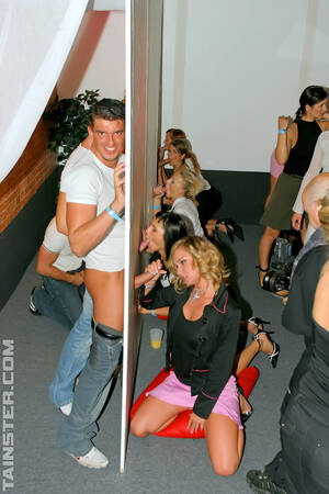 Gloryhole Party - Gloryhole blowjob orgy party cuties - Sexy Women in Lingerie - Picture 10  ...