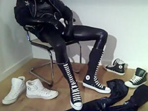 Converse Knee High Boots Porn - Converse kneehigh - adidas chile - shiny spandex dress Gay Porn Video -  TheGay.com