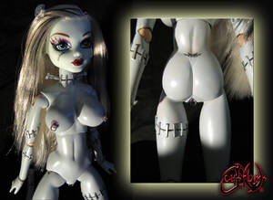 Monster High Doll Porn - Monster High Frankie Stein Custom OOAK Doll Nude 3 by jvcustoms on  DeviantArt