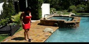 ava devine swimming pool - Ava Devine fucking anal near the pool