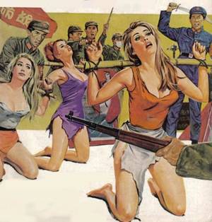 bdsm sex slave spanking cartoons - beautiful sex slaves in bondage to the red Chinese army