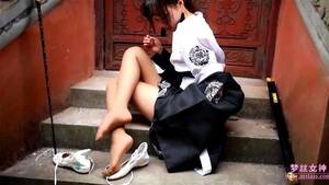 asian chicks legs - Watch lovely asian girl shows het legs and feet in pantyhose - Outdoor,  Solo Girl, Asian Teen Porn - SpankBang