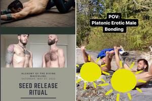 Cum On Nude Beach Sex - We warm our testicles and butts in the sun â€” it isn't 'gay'