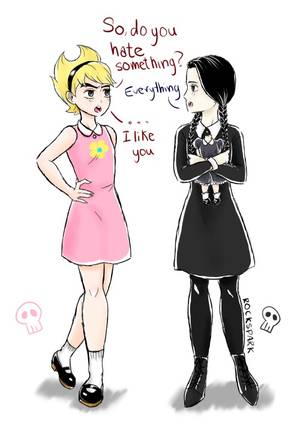 Billy And Mandy Older Mandy Porn - Mandy from Grim Adventures of Billy and Mandy, and Wednesday from Addams  Family