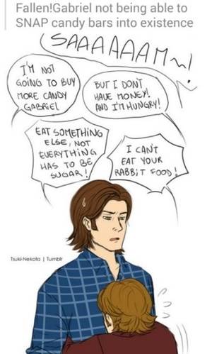 Fan Art Sabriel Spn Porn - 105 best Sabriel/Rich, Jared images on Pinterest | Supernatural ships,  Archangel gabriel and Gabriel