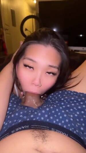 asian hotties sucking cock - Asian Hottie Sucking a Huge Fat Cock Video