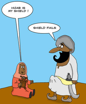 Mohammad Porn - Prophet Muhammad and Aisha hejab fails! Aisha: Hejab is my shield. Muhammad:  Shield fails! Prophet Muhammad (PBUHB) PBUHB (Peace Be Upon His Bone)!