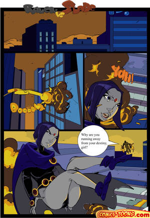 cartoon raven toon porn - Teen Titans- Raven Vs. Slade 2 - Porn Cartoon Comics