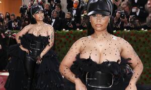 nicki minaj hot big tits - Met Gala 2022: Nicki Minaj almost spills out of her VERY busty dress |  Daily Mail Online