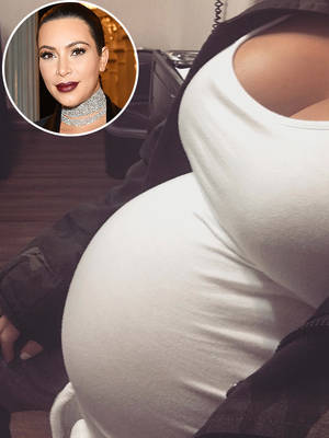 Kim Kardashian Sexy Tits Captions - Kim Kardashian West baby bump