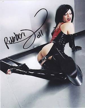 doll in latex - Rubber Doll Signed 8x10 Photo w/COA XXX Porn Star Adult Film
