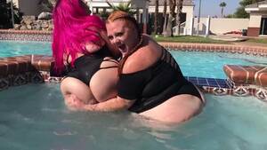 lesbian babes pool - BBW Babes in Pool - Lesbian Porn Videos