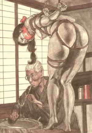 Japanese Bondage Porn Drawings - the-shibari-school: source : â€œ???â€ by Muku Youji
