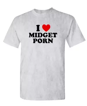1950s Midget Porn - I HEART MIDGET PORN - Unisex Cotton T-Shirt Tee Shirt | eBay