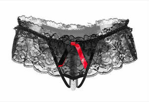 leather crotchless panty sex - 