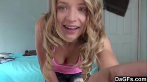 busty teen fingering to orgasm - 