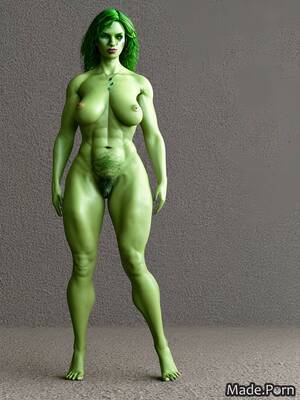 Hairy 3d Porn - Porn image of bodybuilder 3d hairy woman 50 thick goblin created by AI